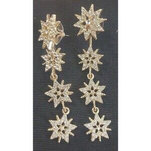 Sugarfix by baublebar snowflake earrings adjustable wear 2 ways